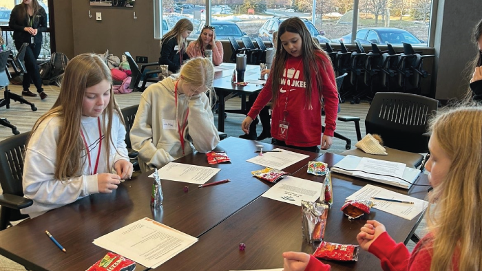 Girl Scouts participate in activity at American Transmission Company
