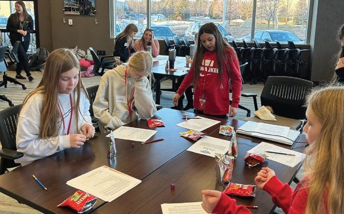 Girl Scouts participate in activity at American Transmission Company